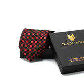 MIDNIGHT SQUARES TIE